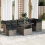 Set de sofás de jardín y cojines 8 piezas ratán sintético gris by , Garden sets - Ref: Foro24-3327790, Price: 531,40 €, Disco...