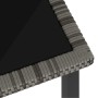 Gray synthetic rattan garden dining table 140x70x73 cm by vidaXL, Garden tables - Ref: Foro24-315118, Price: 152,79 €, Discou...