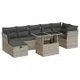 Set de sofás de jardín 8 pzas y cojines ratán sintético gris by , Garden sets - Ref: Foro24-3327792, Price: 617,74 €, Discoun...