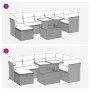 Set de sofás de jardín 8 pzas y cojines ratán sintético gris by , Garden sets - Ref: Foro24-3327792, Price: 617,74 €, Discoun...