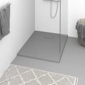 SMC gray shower tray 90x70 cm by vidaXL, Shower trays - Ref: Foro24-148931, Price: 160,47 €, Discount: %