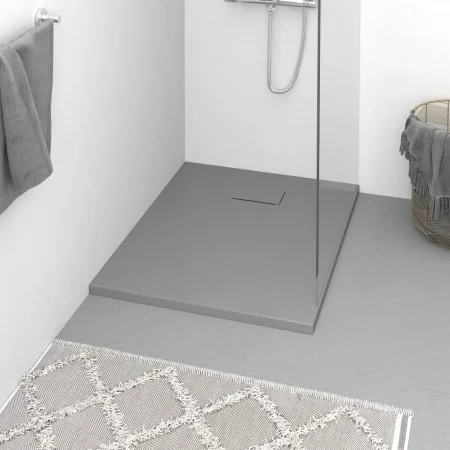 SMC gray shower tray 90x70 cm by vidaXL, Shower trays - Ref: Foro24-148931, Price: 160,25 €, Discount: %