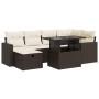 Juego de sofás de jardín 7 piezas con cojines ratán PE marrón von , Gartensets - Ref: Foro24-3327823, Preis: 514,71 €, Rabatt: %