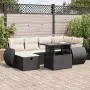 Set de sofás de jardín 7 pzas con cojines ratán sintético negro von , Gartensets - Ref: Foro24-3327896, Preis: 492,92 €, Raba...