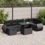 Set de sofás de jardín y cojines 8 piezas ratán sintético negro by , Garden sets - Ref: Foro24-3327905, Price: 543,33 €, Disc...