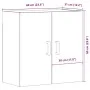 Armario pared madera ingeniería envejecida 60x31x60 cm de , Taquillas y armarios de almacenamiento - Ref: Foro24-857302, Prec...