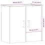 Armario pared madera ingeniería envejecida 60x31x60 cm by , Lockers and storage cabinets - Ref: Foro24-857302, Price: 61,52 €...