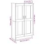 Aparador madera ingeniería madera envejecida 82,5x30,5x150 cm de , Aparadores - Ref: Foro24-3318718, Precio: 117,96 €, Descue...