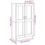 Aparador madera ingeniería madera envejecida 82,5x30,5x150 cm by , Sideboards - Ref: Foro24-3318718, Price: 120,20 €, Discoun...