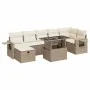 Set de sofás de jardín y cojines 8 piezas ratán sintético beige by , Garden sets - Ref: Foro24-3327868, Price: 614,84 €, Disc...