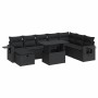 Set de sofás de jardín con cojines 9 pzas ratán sintético negro von , Gartensets - Ref: Foro24-3327875, Preis: 640,84 €, Raba...