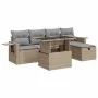 Juego de sofás jardín con cojines 6 pzas ratán sintético beige von , Gartensets - Ref: Foro24-3327849, Preis: 489,89 €, Rabat...