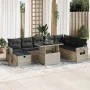 Set muebles jardín 9 pzas y cojines ratán sintético gris claro von , Gartensets - Ref: Foro24-3327882, Preis: 642,78 €, Rabat...