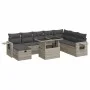 Set muebles jardín 9 pzas y cojines ratán sintético gris claro von , Gartensets - Ref: Foro24-3327882, Preis: 642,78 €, Rabat...