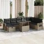 Set de sofás de jardín con cojines 9 pzas ratán sintético gris von , Gartensets - Ref: Foro24-3327880, Preis: 580,04 €, Rabat...