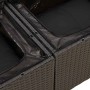 Set sofás jardín y cojines 6 pzas ratán sintético acacia negro by , Garden sets - Ref: Foro24-3327660, Price: 436,19 €, Disco...