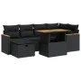 Set de sofás de jardín y cojines 8 piezas ratán sintético negro von , Gartensets - Ref: Foro24-3328112, Preis: 491,85 €, Raba...