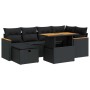 Set de sofás de jardín y cojines 8 piezas ratán sintético negro von , Gartensets - Ref: Foro24-3328112, Preis: 518,49 €, Raba...