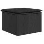 Set sofás jardín y cojines 7 pzas ratán sintético acacia negro by , Garden sets - Ref: Foro24-3327744, Price: 580,29 €, Disco...