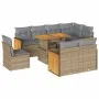 Set sofás jardín y cojines 9 pzas ratán sintético acacia beige by , Garden sets - Ref: Foro24-3327727, Price: 684,29 €, Disco...