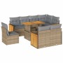 Set sofás jardín y cojines 9 pzas ratán sintético acacia beige von , Gartensets - Ref: Foro24-3327727, Preis: 647,87 €, Rabat...
