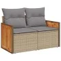 Set sofás jardín y cojines 9 pzas ratán sintético acacia beige by , Garden sets - Ref: Foro24-3327727, Price: 684,29 €, Disco...
