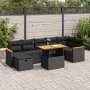 Set de muebles de jardín 5 pzas y cojines ratán sintético negro von , Gartensets - Ref: Foro24-3328119, Preis: 528,55 €, Raba...