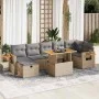 Juego de sofás jardín con cojines 5 pzas ratán sintético beige by , Garden sets - Ref: Foro24-3328144, Price: 549,42 €, Disco...
