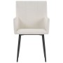 Sillas de comedor con reposabrazos 2 uds tela color crema von , Essstühle - Ref: Foro24-282061, Preis: 155,49 €, Rabatt: %