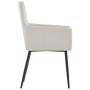 Sillas de comedor con reposabrazos 2 uds tela color crema von , Essstühle - Ref: Foro24-282061, Preis: 155,49 €, Rabatt: %