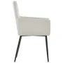 Sillas de comedor con reposabrazos 2 uds tela color crema von , Essstühle - Ref: Foro24-282061, Preis: 153,66 €, Rabatt: %