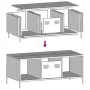 Mesa de centro acero laminado en frío blanco 101,5x50x43,5 cm by , Coffee table - Ref: Foro24-851279, Price: 123,40 €, Discou...