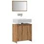 Juego de muebles baño 2 piezas madera ingeniería roble artisan by , Bathroom furniture - Ref: Foro24-856068, Price: 66,71 €, ...