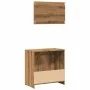 Juego de muebles baño 2 piezas madera ingeniería roble artisan by , Bathroom furniture - Ref: Foro24-856068, Price: 66,71 €, ...
