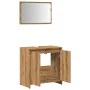 Juego de muebles baño 2 piezas madera ingeniería roble artisan by , Bathroom furniture - Ref: Foro24-856068, Price: 66,71 €, ...