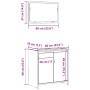 Juego de muebles baño 2 piezas madera ingeniería roble artisan von , Badezimmermöbel - Ref: Foro24-856068, Preis: 67,72 €, Ra...