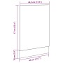 Panel para lavavajillas de madera de ingeniería roble artisian by , Kitchen cabinets - Ref: Foro24-856132, Price: 19,20 €, Di...