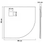 Plato de ducha SMC marrón 90x90 cm de vidaXL, Platos de ducha - Ref: Foro24-148929, Precio: 103,72 €, Descuento: %