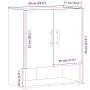 Armario de pared madera de ingeniería madera vieja 60x31x70 cm von , Schließfächer und Lagerschränke - Ref: Foro24-857298, Pr...