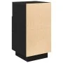 Mesilla de noche con 2 cajones negro 36x36x68 cm de , Mesitas de noche - Ref: Foro24-858580, Precio: 60,49 €, Descuento: %