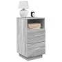 Mesillas de noche 2 uds con 2 cajones gris sonoma 36x36x68 cm by , Nightstands - Ref: Foro24-858589, Price: 118,64 €, Discoun...