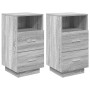Mesillas de noche 2 uds con 2 cajones gris sonoma 36x36x68 cm von , Nachttische - Ref: Foro24-858589, Preis: 105,49 €, Rabatt: %