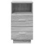 Mesillas de noche 2 uds con 2 cajones gris sonoma 36x36x68 cm by , Nightstands - Ref: Foro24-858589, Price: 118,64 €, Discoun...