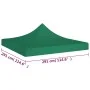 Techo de carpa para celebraciones verde 3x3 m 270 g/m² de vidaXL, Cubiertas para carpas y cenadores - Ref: Foro24-315319, Pre...