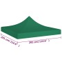 Zeltdach für Feiern grün 3x3 m 270 g/m² von vidaXL, Abdeckungen für Zelte und Pavillons - Ref: Foro24-315319, Preis: 43,95 €,...