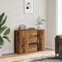 Aparador de madera de ingeniería envejecida 90x29,5x65 cm by , Sideboards - Ref: Foro24-855978, Price: 94,11 €, Discount: %