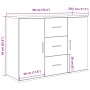 Aparador de madera de ingeniería envejecida 90x29,5x65 cm by , Sideboards - Ref: Foro24-855978, Price: 94,11 €, Discount: %