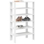 Mueble zapatero madera contrachapada blanco 61x32x105 cm by , Shoe racks and shoe organizers - Ref: Foro24-859860, Price: 58,...