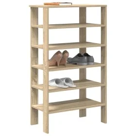 Mueble zapatero madera contrachapada roble Sonoma 61x32x105 cm by , Shoe racks and shoe organizers - Ref: Foro24-859862, Pric...