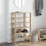 Mueble zapatero madera contrachapada roble Sonoma 61x32x105 cm de , Zapateros y organizadores de calzado - Ref: Foro24-859862...